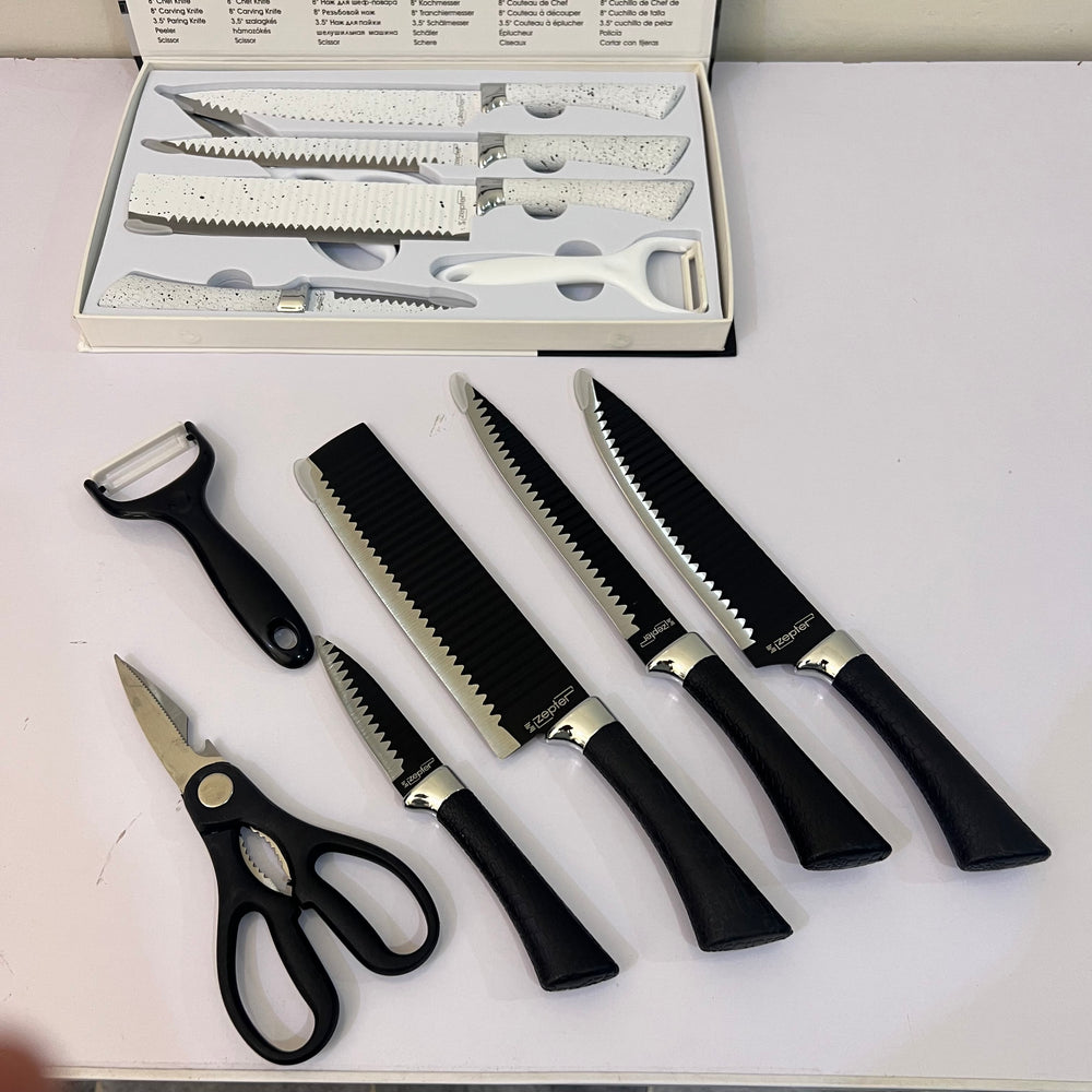 Zepter 6 in 1 Kitchen knives set with peeler & Scissor - Made for Europe - Poland Lot Import